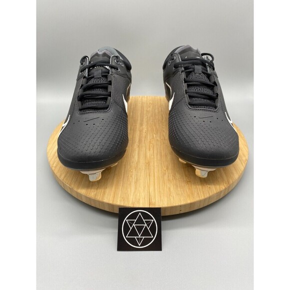 Nike Softball Cleats Womens 12 Hyperdiamond 4 Elite Black White Shoe CZ5917-005 - Picture 7 of 16